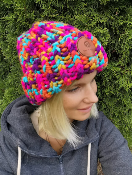 Czapka Wywijana Kolorowa Euforia